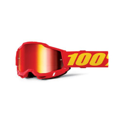 Maschera Cross 100% Strata 2 Red - Lente Specchio