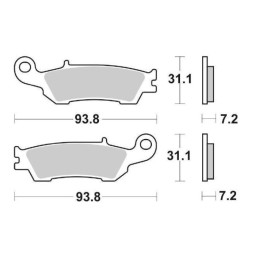 Set Sintered Front Brake...