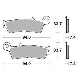 Set Sintered Front Brake...